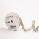 Plastic tape with glitter "Tiffany", 1.2cm x 45m, gold
