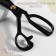 Cliped, mowed blade, rubberized handles, 10 ", 25 cm, black color, black