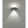 Calle lamp, 2x7W LED, 4000K, 595LM, IP54, gray color gray