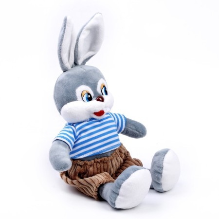 Soft toy "Rabbit in shorts", 16 cm-1