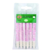 Marker for industrial marking KOH-I-NOOR 8220, 125 x 72 x 10 mm, glass and porcelain, white, price per 1 piece