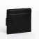 Male purse for magnet, department for bills, for maps, for coins, black color
