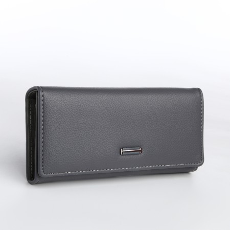Women's wallet on magnet, gray color