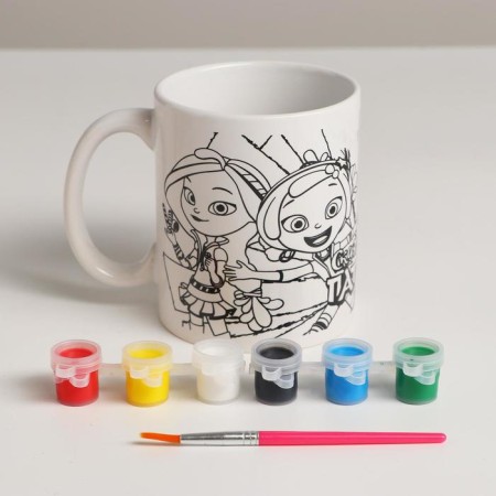Mug for painting "Fairytale Patrol" (paints, brush)-2