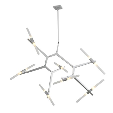 Ceiling Ceiling ST LUCE. SL947.102.14. Laconicita. 14x5 watts, G9, 40x160x73 cm, silver color