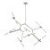 Ceiling Ceiling ST LUCE. SL947.102.14. Laconicita. 14x5 watts, G9, 40x160x73 cm, silver color