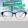 Ready glasses GA0672 (color: C1 black, orange; diopter: + 3; tint: no)