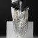 Beads "Pearl cascade", 9 threads, beads No. 6, 14, milk color in silver, 70 cm