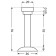The door limiter "Allur", straight, color gold