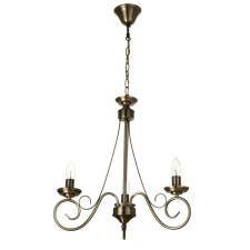 Chandelier 2431/3 E14 40W bronze 41x41x54-82 cm Bayerlux