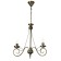 Chandelier 2431/3 E14 40W bronze 41x41x54-82 cm Bayerlux