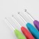 A set of hooks for knitting, d = 2-5 mm, 14 cm, 4 pcs, color colorful color