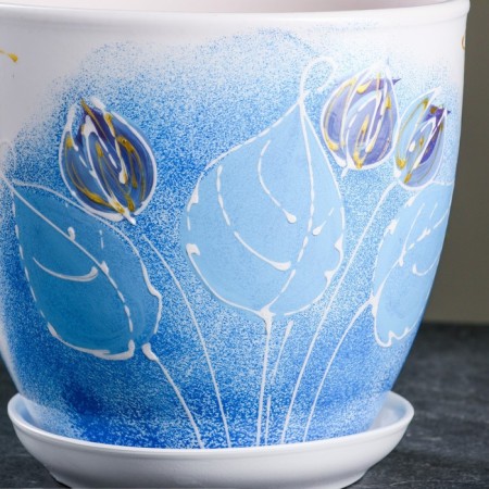 Pot floral prales is blue 2.5 liters-1