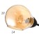 Chandelier 1089/3BK 40W E27 Black 54x54x26 cm Bayerlux