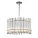 Suspended Indigo, 12025/7p Chrome. 7x40W, E14, 600x600x375/1575 mm, transparent color