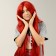Carnival wig "anime" color red, long