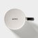 Porcelain shade mug "Brave and strong", 340 ml, white color
