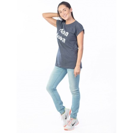 T -shirt "Lova" 44, melange color/graphite-2