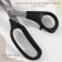 Cliff, mowed blade scissors, for light and medium fabrics, 8.2 ", 21 cm, black color