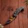 Wooden souvenir "Automatic folding knife" multi -colored