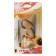 Hook for curtains KS101 CAPPIO, one -rod, bronze color, 2 pcs
