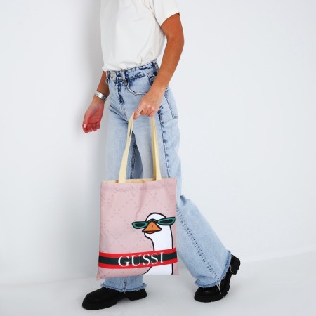 GUSSI-gossi bag without lightning, without lining, beige color-6