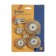 A set of metal brushes for the tundra drill, flat 25-38-50-63-75 mm, 5 pcs. + 3 studs