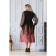 Women's dress, size 56, black color, pink