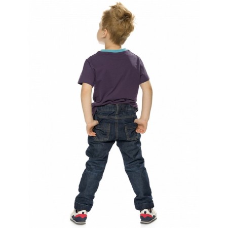 Pants for boys, height 116 cm, blue color-3