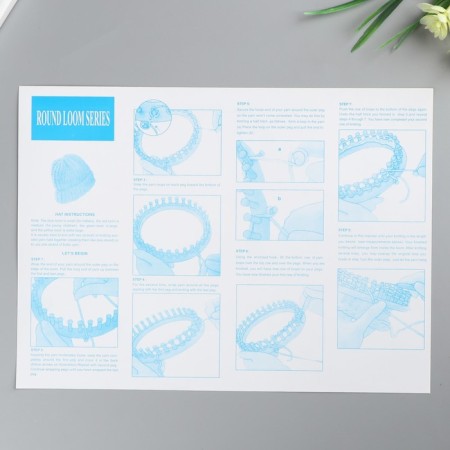 A set of knitting devices 4 pcs hook and needle in the kit D = 14 cm, 19 cm, 24 cm, 30 cm-4