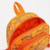 Baby backpack on lightning, external pocket, orange color