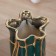 VAZ Coramics Table "Benz" net, 26.5x12 cm, green