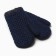 Baby mittens on the claim Minaku with a edge of 15 cm blue