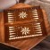 Handmade backgammon "Flying Eagle", 60x30 cm, with a chess field, a walnut array, Armenia