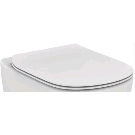 Sitting and Ideal Standard Tesi T352701 toilet cover, thin, with microlyff-1