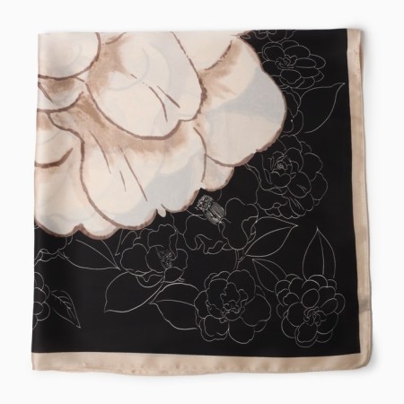 Women's scarf minku rr 70*70 cm, col. beige-2