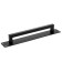 Door handle, black color, 260x40 mm