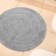 Bacchetta bathroom "Julia", circle, color gray