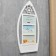 Photo frame plastic in 3 photos 10x15 cm "boat" white 54x26 cm