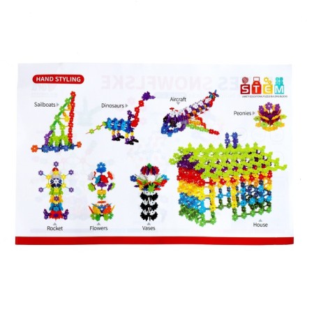 Constructor training "Snowflakes", 80 parts-2