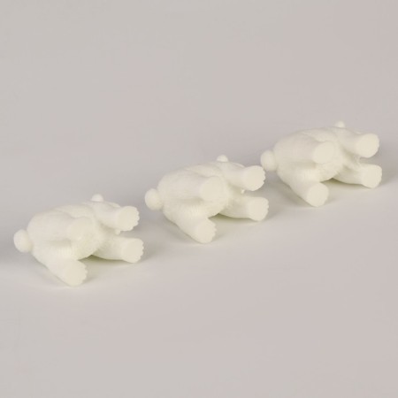 Miniature Puppet "White Bear", set of 3 pcs., Size 1 pc. - 4 × 2 × 3 cm-4
