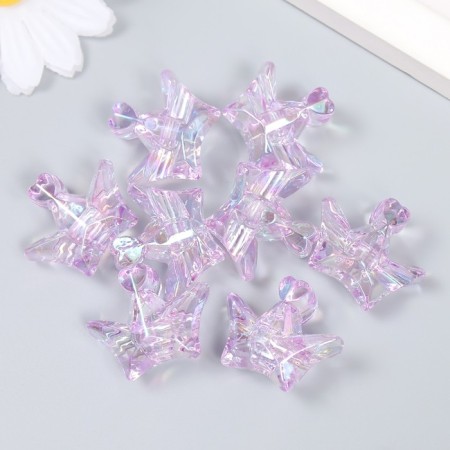 Busina Plastic for creativity "Crown" transparent-lilac 1.5x2.9x2.5 cm-2