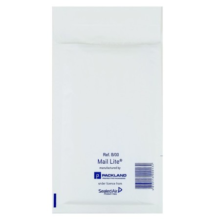 Kraft convert with air-pussy film Mail Lite B/00, 12 x 21 cm, White