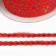 Hypyur -red braid with sequins, 1.3 cm, in Bobin 548 m