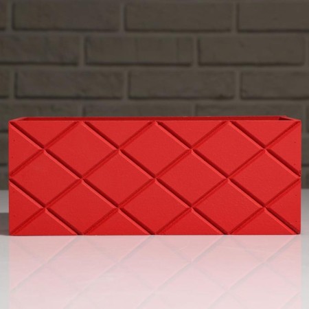 Wooden Kashpo "Hellas Big, Pack", Red, 25 × 12.5 × 10 cm-3