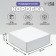 Self -charged box, white, 28 x 27 x 9.5 cm