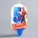 Candle for the Cake "Happy Birthday", number 5, Spider-Man