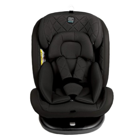 AMAROBABY BRILIANT, ISOFIX fastening, class D, group 0+/1/2/3 (0-36 kg), black color black-1