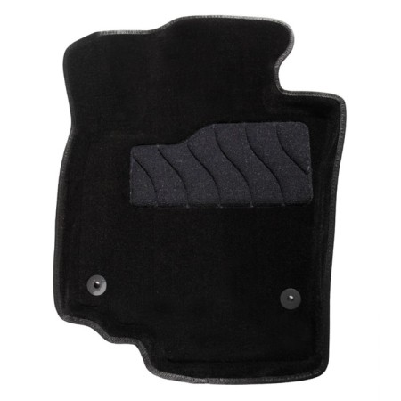 Pile rug for Skoda Yeti, 2008-2018, black-1