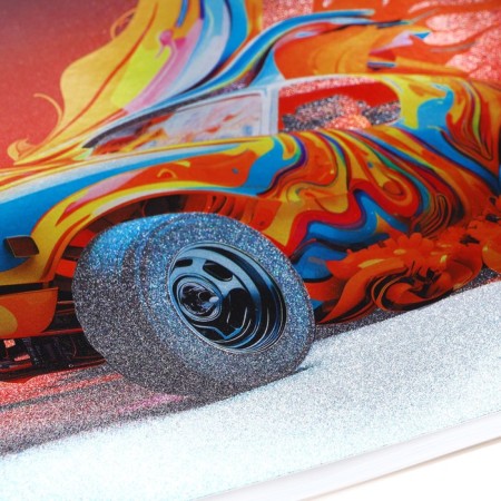 A4 drawing album, 24 sheets on the crest "Dynamic Auto", Cover Metalized Cardboard, Selective Lac, Mix-8